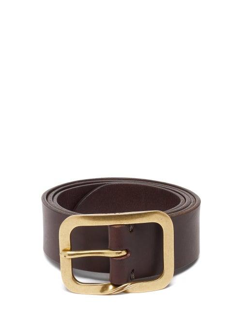 Matchesfashion.com Paul Smith - Sig Twisted-buckle Leather Belt - Mens - Brown