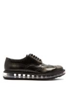 Matchesfashion.com Prada - Bubble Midsole Leather Brogues - Mens - Grey