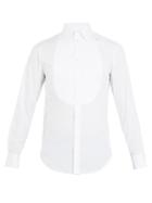 Giorgio Armani Double-cuff Textured-bib Cotton Dinner Shirt