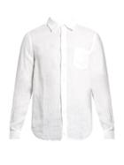 120 Lino Point-collar Linen Shirt