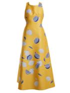 Vika Gazinskaya Lemon-jacquard Cotton-blend Dress