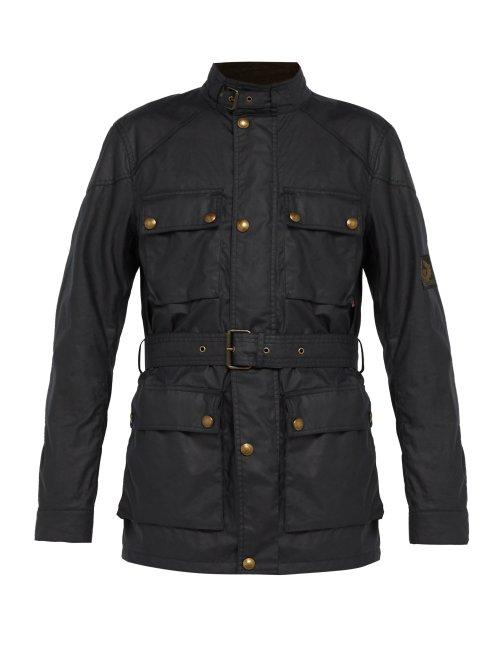 Matchesfashion.com Belstaff - Trialmaster Waxed Cotton Jacket - Mens - Navy