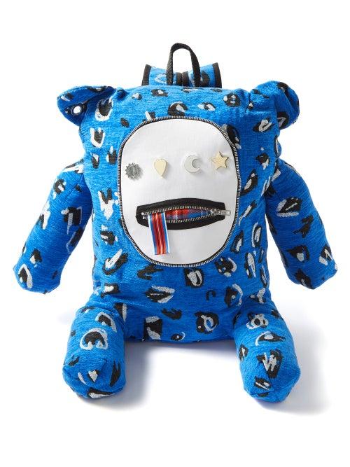 Charles Jeffrey Loverboy - Gromlin Slubbed-fleece Backpack - Mens - Blue