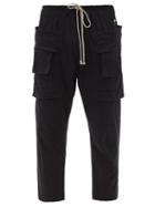 Matchesfashion.com Rick Owens Drkshdw - Drawstring-waist Organic-cotton Jersey Trousers - Mens - Black