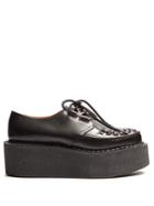 Junya Watanabe Lace-up Leather Flatform Creepers