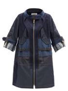 Matchesfashion.com Junya Watanabe - Patchwork Denim Parka Coat - Womens - Denim Multi