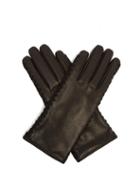 Matchesfashion.com Bottega Veneta - Leather Gloves - Womens - Black