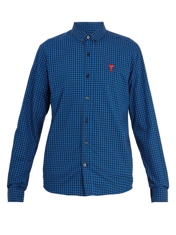 Ami Ace Cotton Gingham Shirt