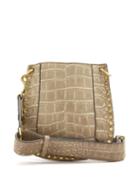 Matchesfashion.com Isabel Marant - Nasko Crocodile Effect Leather Cross Body Bag - Womens - Beige