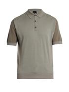 Lanvin Short-sleeved Wool And Cotton-blend Polo Shirt