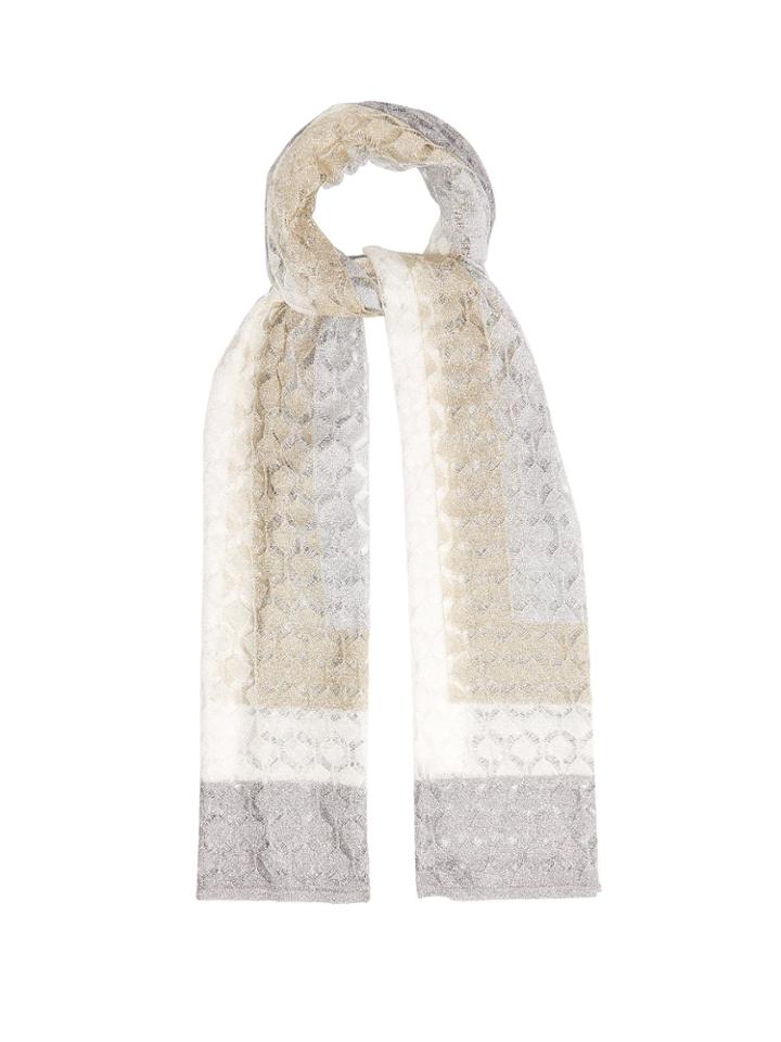 Missoni Striped Fine-knit Scarf