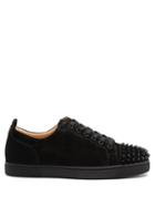 Matchesfashion.com Christian Louboutin - Louis Junior Spike Embellished Low Top Trainers - Mens - Black