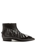 Jw Anderson Ruffled Leather Ankle Boots