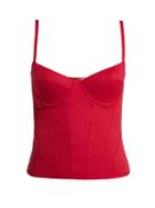 Matchesfashion.com Ernest Leoty - Romy Corset Top - Womens - Red