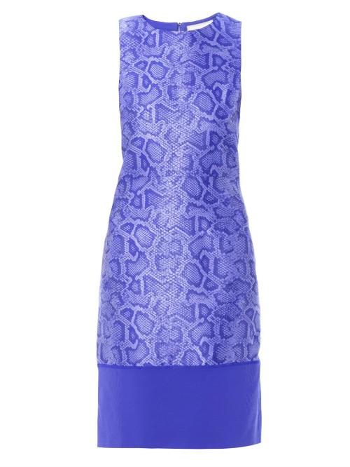 Richard Nicoll Snake-effect Jacquard Sleeveless Dress
