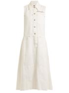 Mm6 Maison Margiela Button-through Sleeveless Denim Dress