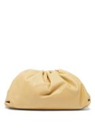 Matchesfashion.com Bottega Veneta - The Pouch Large Leather Clutch Bag - Womens - Beige