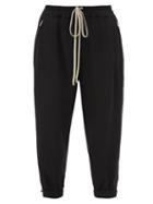 Matchesfashion.com Rick Owens - Cropped Drawstring Jersey Track Pants - Womens - Black