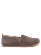Mens Shoes Mulo - Suede Loafers - Mens - Brown