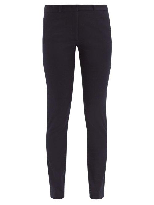 Matchesfashion.com Joseph - Eliston Stretch Twill Trousers - Womens - Navy