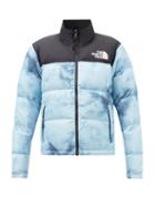 The North Face - 1996 Nuptse Tie-dyed Quilted Down Jacket - Womens - Blue Print