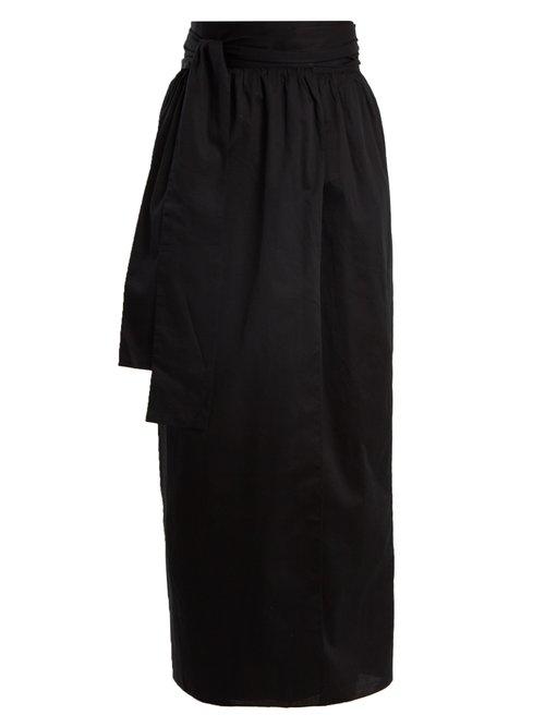 Matchesfashion.com Mara Hoffman - Cora Organic Cotton Wrap Skirt - Womens - Black