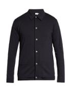 Sunspel Point-collar Wool-knit Shirt