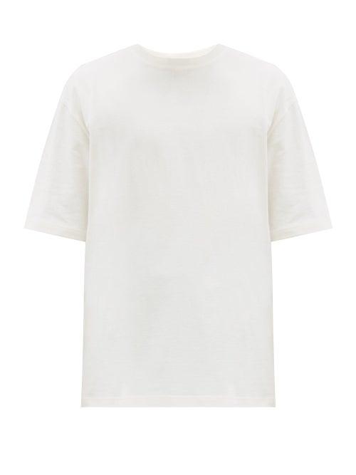 Matchesfashion.com Bottega Veneta - Sunrise Cotton T-shirt - Mens - Cream