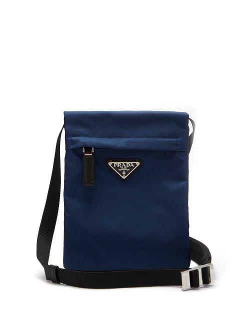 Matchesfashion.com Prada - Nylon Cross Body Bag - Mens - Navy