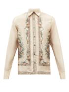 73 London - Floral-print Silk-twill Shirt - Mens - Multi