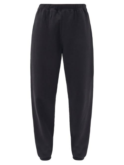 Mens Rtw Aries - Logo-print Cotton-jersey Track Pants - Mens - Black