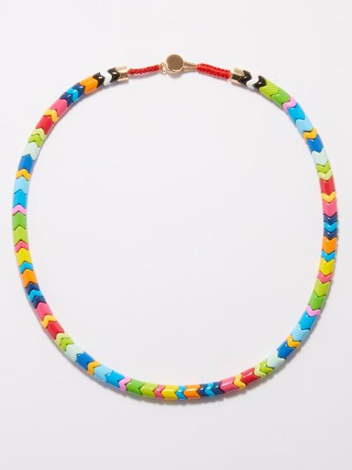 Roxanne Assoulin - Starburst Wave Enamel Necklace - Womens - Multi