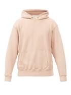 Matchesfashion.com Les Tien - Brushed-back Cotton Hooded Sweatshirt - Mens - Pink