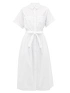 Matchesfashion.com Loup Charmant - Pamlico Striped Cotton Shirt Dress - Womens - White