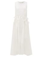 Matchesfashion.com My Beachy Side - Drawstring-waist Cotton Broderie-anglaise Dress - Womens - White
