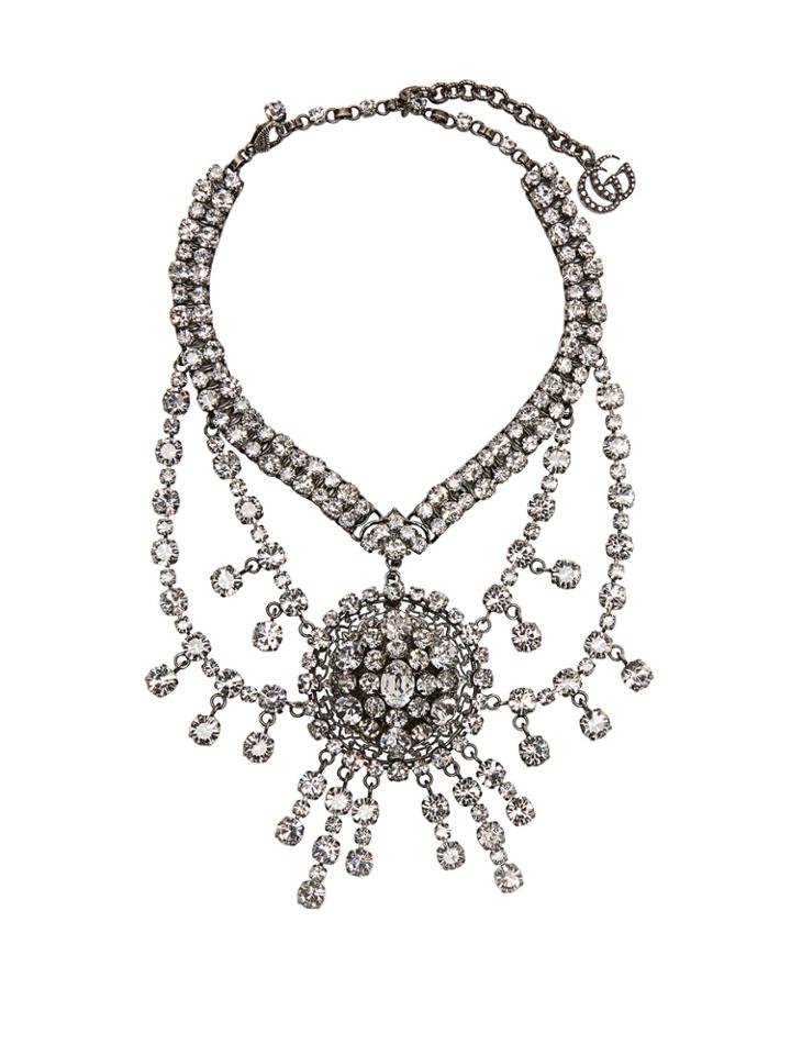 Gucci Crystal-embellished Statement Necklace