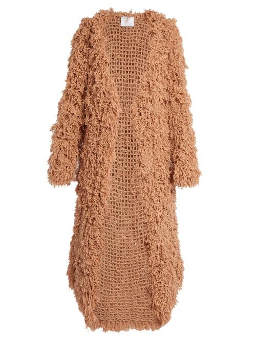 Ryan Roche Open-front Looped-cashmere Cardigan