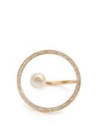 Anissa Kermiche Reine Diamond, Pearl & Yellow-gold Ring