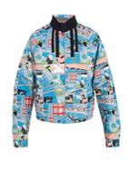 Prada Comic-print Stand-collar Jacket