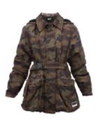 Matchesfashion.com Miu Miu - Panama Camouflage Shearling Lined Padded Jacket - Womens - Green Multi