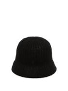 Matchesfashion.com Reinhard Plank Hats - Mucin Termo Knitted-cotton Bucket Hat - Womens - Black