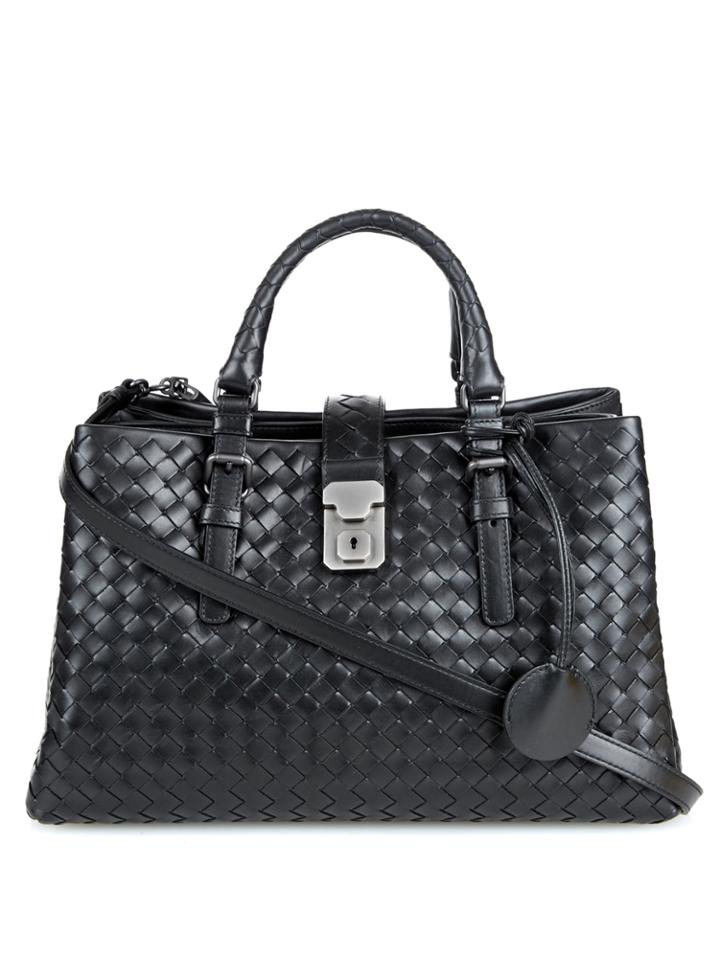Bottega Veneta Roma Small Intrecciato Leather Tote