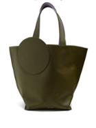 Matchesfashion.com Roksanda - Eider Pebbled Leather Tote - Womens - Green Multi