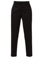 Matchesfashion.com Bottega Veneta - Tailored Wool-twill Trousers - Womens - Black