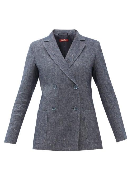 Matchesfashion.com Max Mara Studio - Fleur Jacket - Womens - Navy