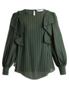 See By Chloé Ruffled Cotton-blend Blouse
