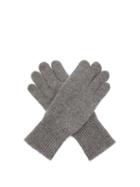 Matchesfashion.com Brunello Cucinelli - Suede Panelled Cashmere Gloves - Mens - Grey