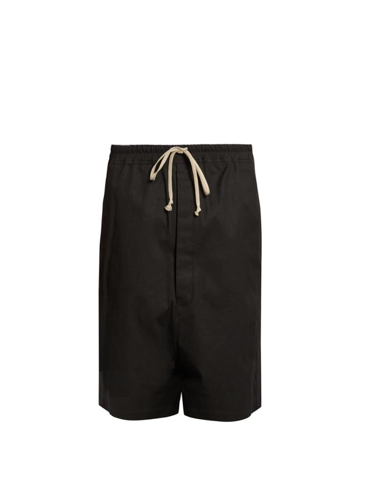 Rick Owens Dropped-crotch Drawstring Shorts