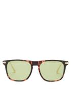 Matchesfashion.com Gucci - Horsebit Tortoiseshell-acetate Sunglasses - Mens - Green Gold