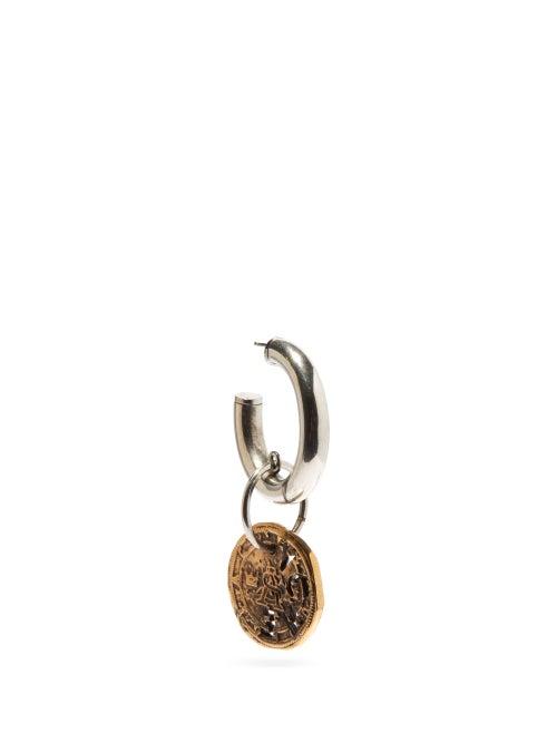 Matchesfashion.com Acne Studios - Adiel Coin-charm Single Earring - Womens - Silver Gold